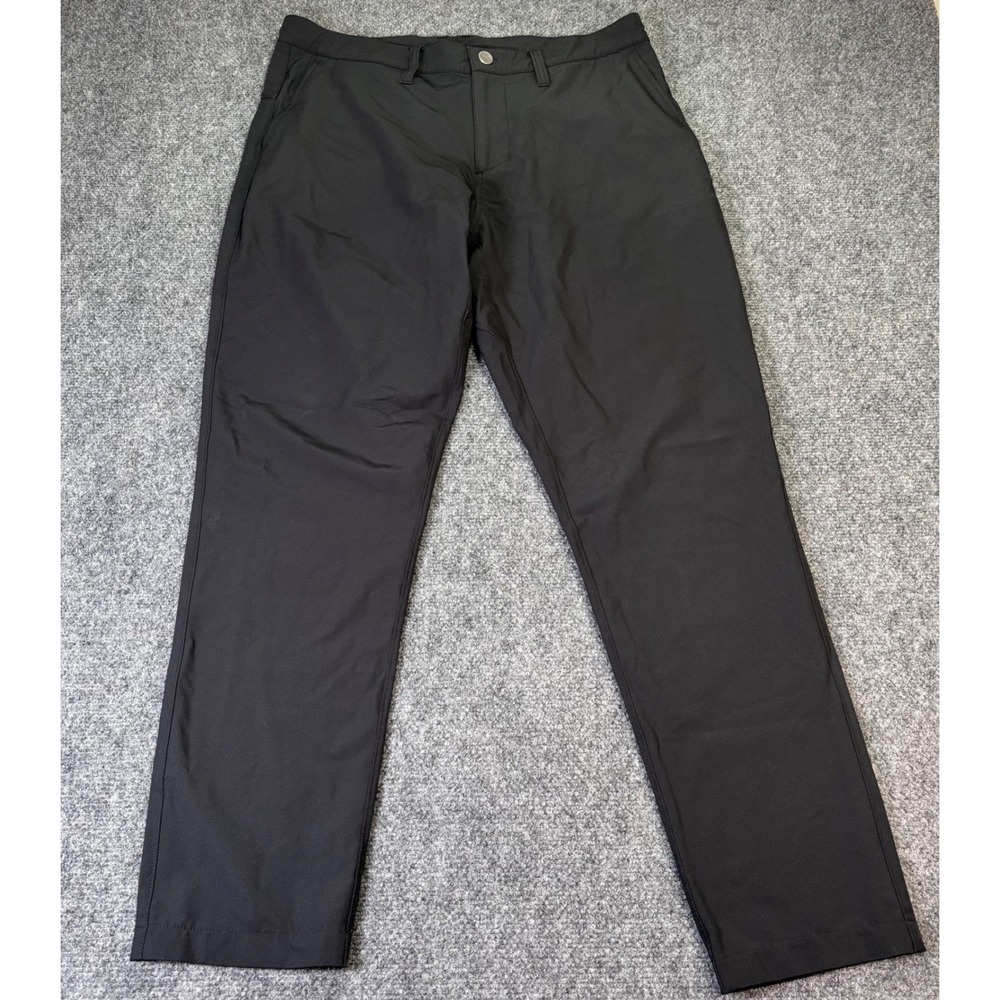 Z BY ZELLA Performance Tech Pants Men's 34 Black Stretch Commuter RZ458095MN